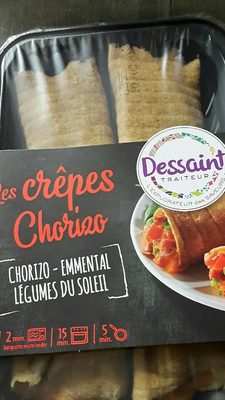 Crêpes chorizo emmental légumes