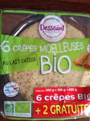 6 Crêpes Moelleuses Bio