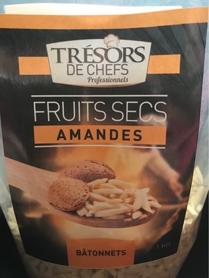 Fruits secs amandes bâtonnets