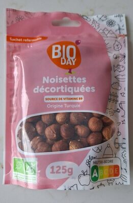 Noisettes décortiquées Turquie BIO sachet 125g Filière