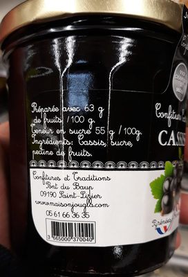 Confiture extra de cassis