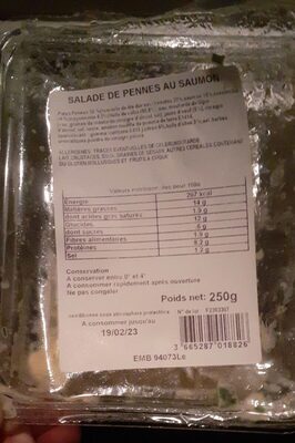 Salade de pennes au saumon