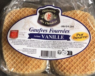 Gaufres fourrées vanille