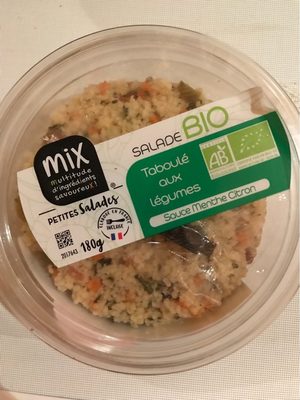Taboulé aux legumes