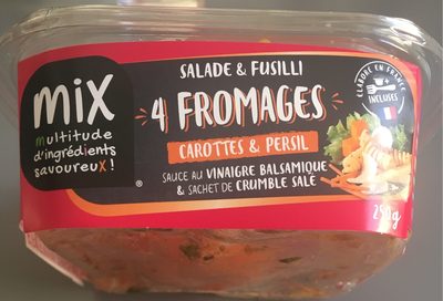 Salade et fusilli 4 fromages
