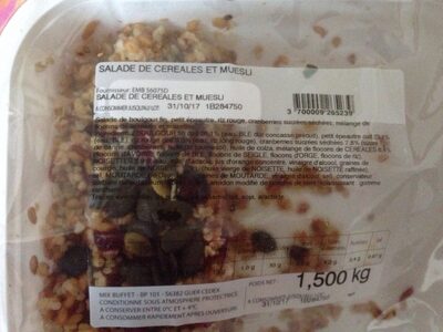 Salade de cereales et muesli
