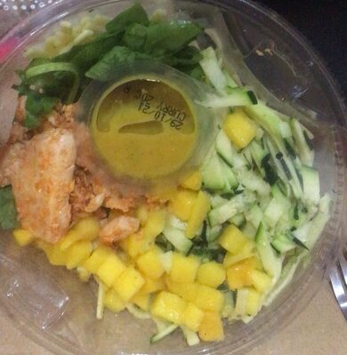 Poke bol Fettucine poulet mangue sauce curry