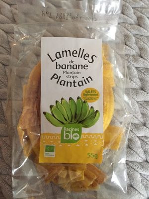 Lamaelles De Bananes Plantain Bio Salees 55G
