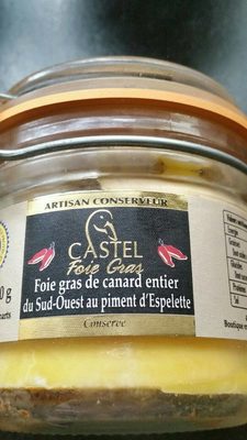 Foie gras de canard entier au piment d'Espelette