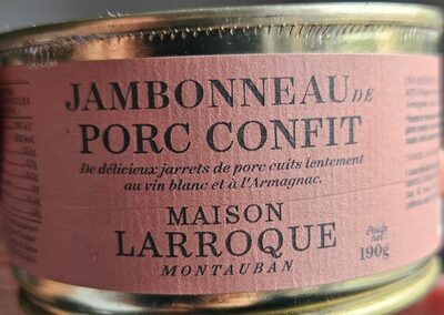 Jambonneau de porc confit