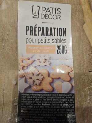 Préparation pour petits sablés