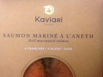 Saumon mariné à l'aneth
