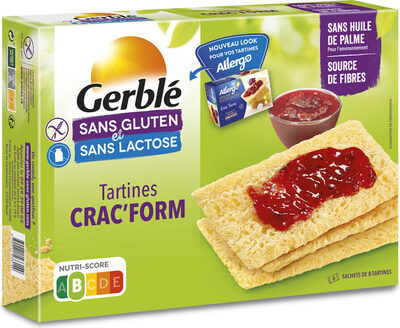 Crac'Form Gerblé Sans Gluten et Sans Lactose
