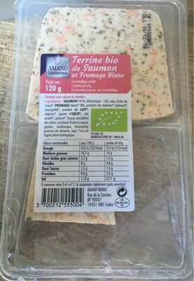 Terrine bio de saumon et fromage blanc