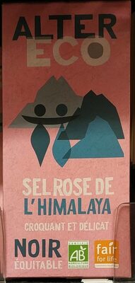 Chocolat Noir au Sel Rose de l'himalaya