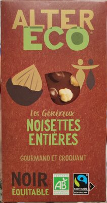 Noir et noisettes entières