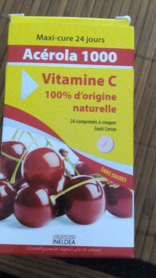 Ineldea Acérola 1000 Vitamine C 24 Comprimés