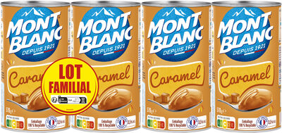 MONT BLANC Crème dessert Boîte Caramel 4x570g Lot Familial