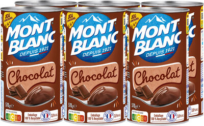MONT BLANC Crème dessert Boîte Chocolat 6x570g