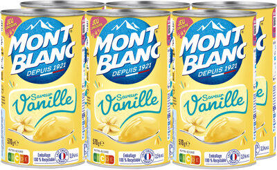 MONT BLANC Crème dessert Boîte Saveur Vanille 6x570g