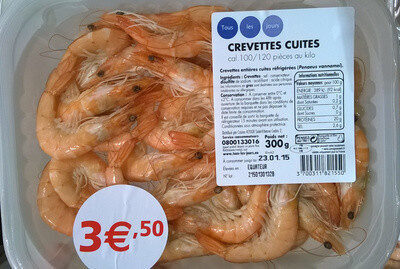 Crevettes cuites