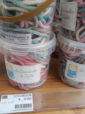 Grand Seau Lacets Acidules 270 g