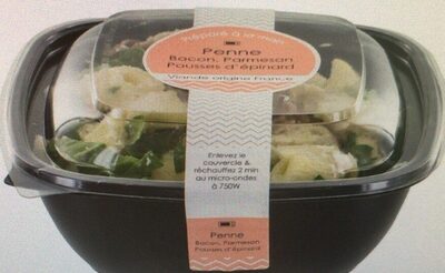 Pennes Bacon Parmesan Pousses D'epinards