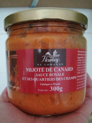 Mijoté de canard sauce royale et ses quartiers des champs