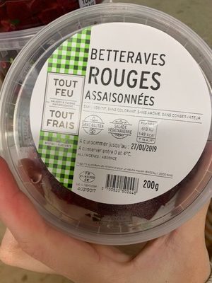 Betteraves rouges assaisonnees