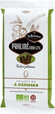 Praliné Noir 57% à Pâtisser Bio & équitable