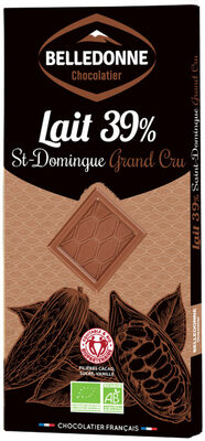 Tablette lait 39% St-Domingue Grand Cru