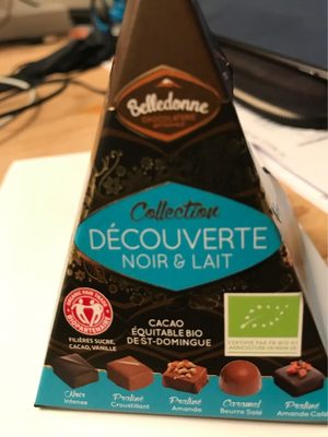 Belledonne - Chancelière « Pyramide » : Assortiment De 5 Bonbons De Chocolats Bio & équitable