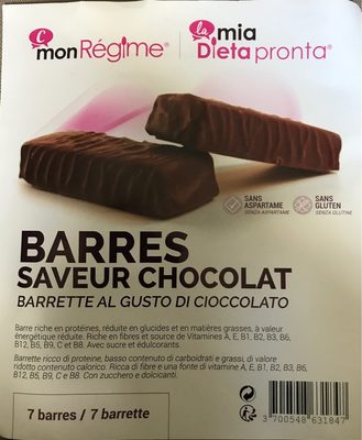 Barres saveur chocolat