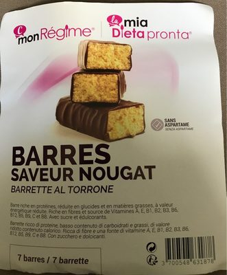 Barres saveur nougat