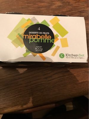 Dessert frais pomme-mirabelle