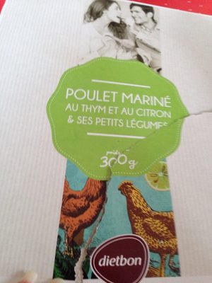 Poulet mariné au thym et au citron et ses petits légumes