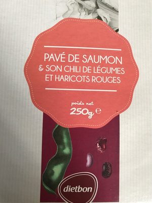 Pavé de Saumon et son Chili de légumes, et haricots rouges