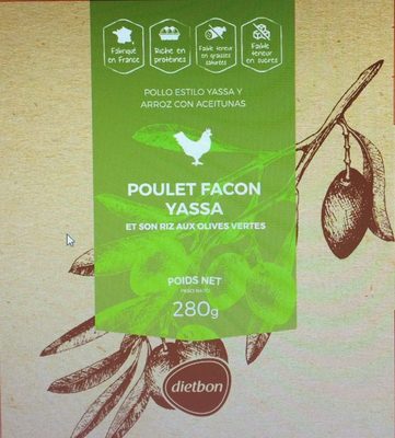 Poulet façon Yassa et son Riz aux olives vertes