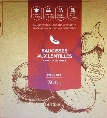 Saucisses aux lentilles et petits légumes
