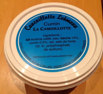 Cancoillotte La Camoillotte - cumin 12% M.G.