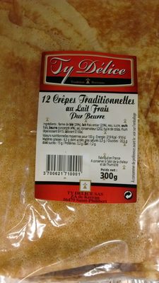 12 Crêpes Traditionnelles au Lait Frais - Pur Beurre