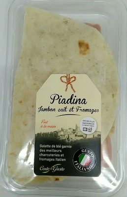 Piadina - Jambon cuit et Fromages