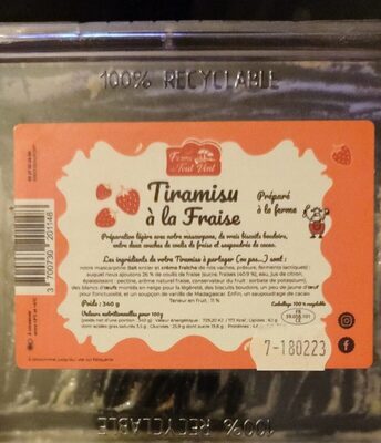 Tiramisu à la fraise