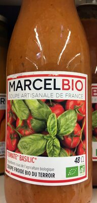 Soupe froide bio tomate basilic