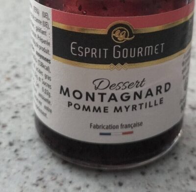Dessert montagnard pomme myrtille