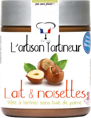 Pâte à tartiner lait et noisettes