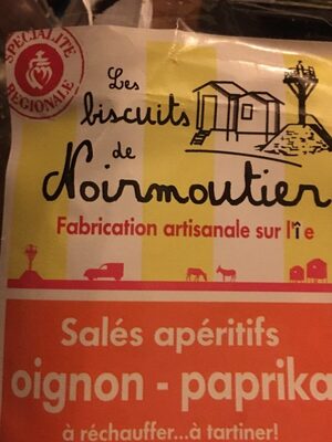 Biscuits apéritifs de Noirmoutier goût oignon paprika