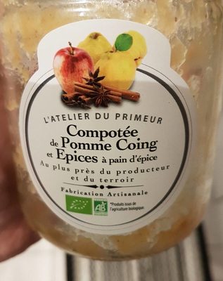 Compotee de pomme coing et épices à pain d'épices