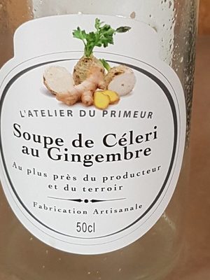Soupe de  céleri au Gingembre