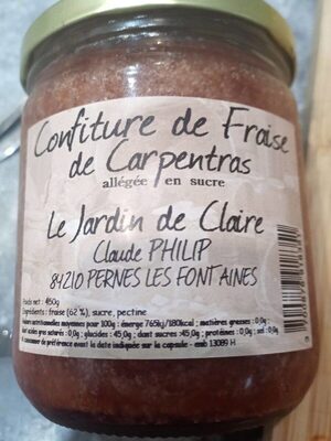 Confiture de fraise de Carpentras